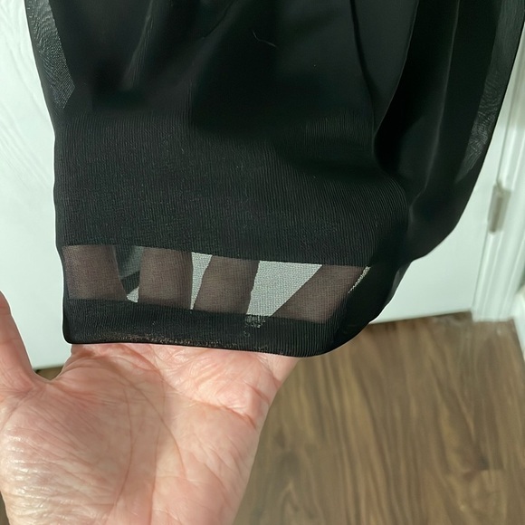 NWT Annalee + Hope Made in New York Black Midi Dress Beaded Neckline Size XS - Picture 8 of 10